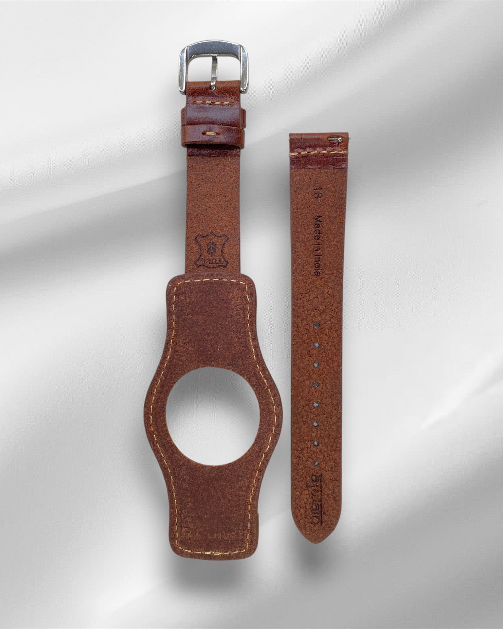 Ajwain Brown leather bund strap