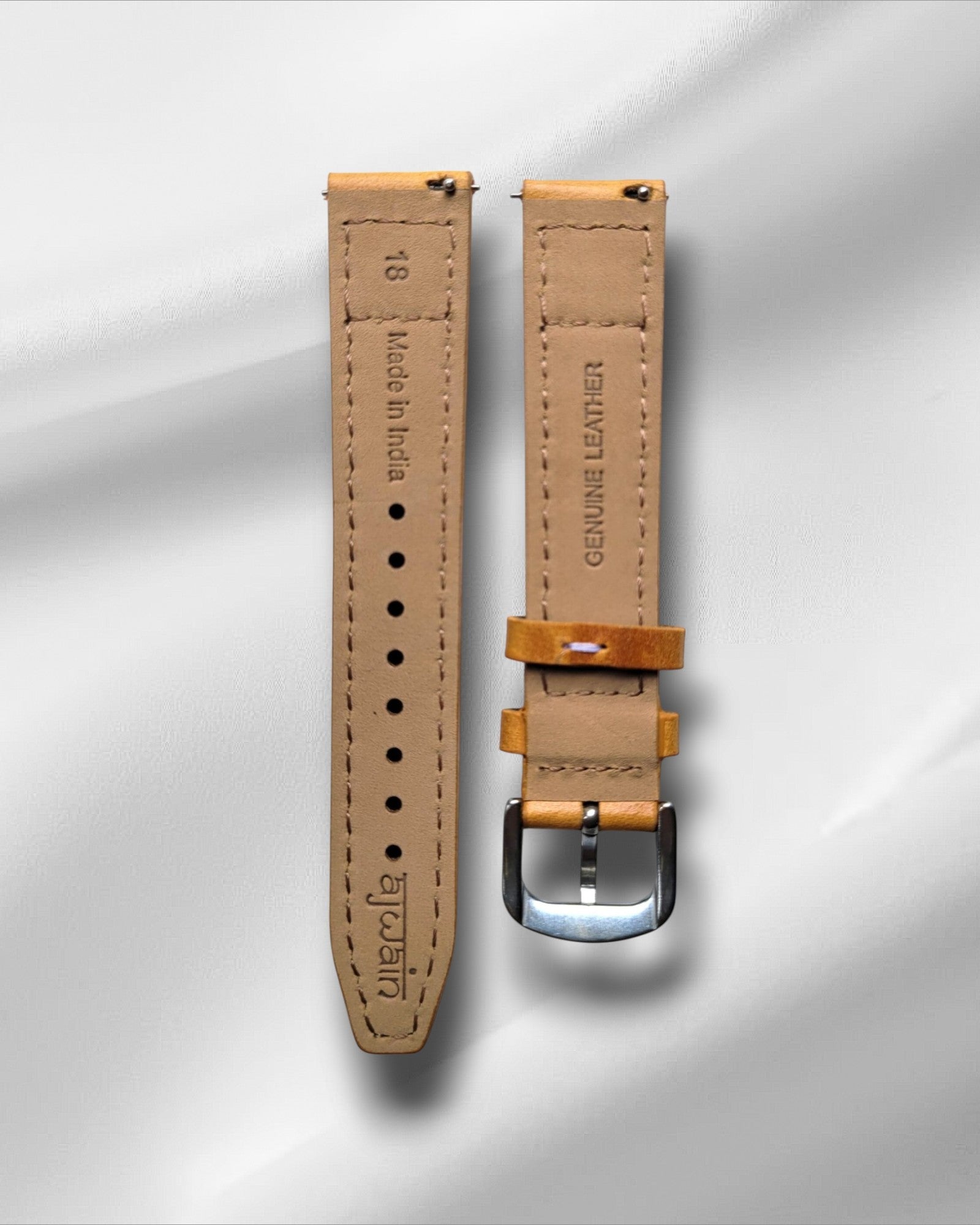 Honey Italian Ibiza Leather Watch Strap