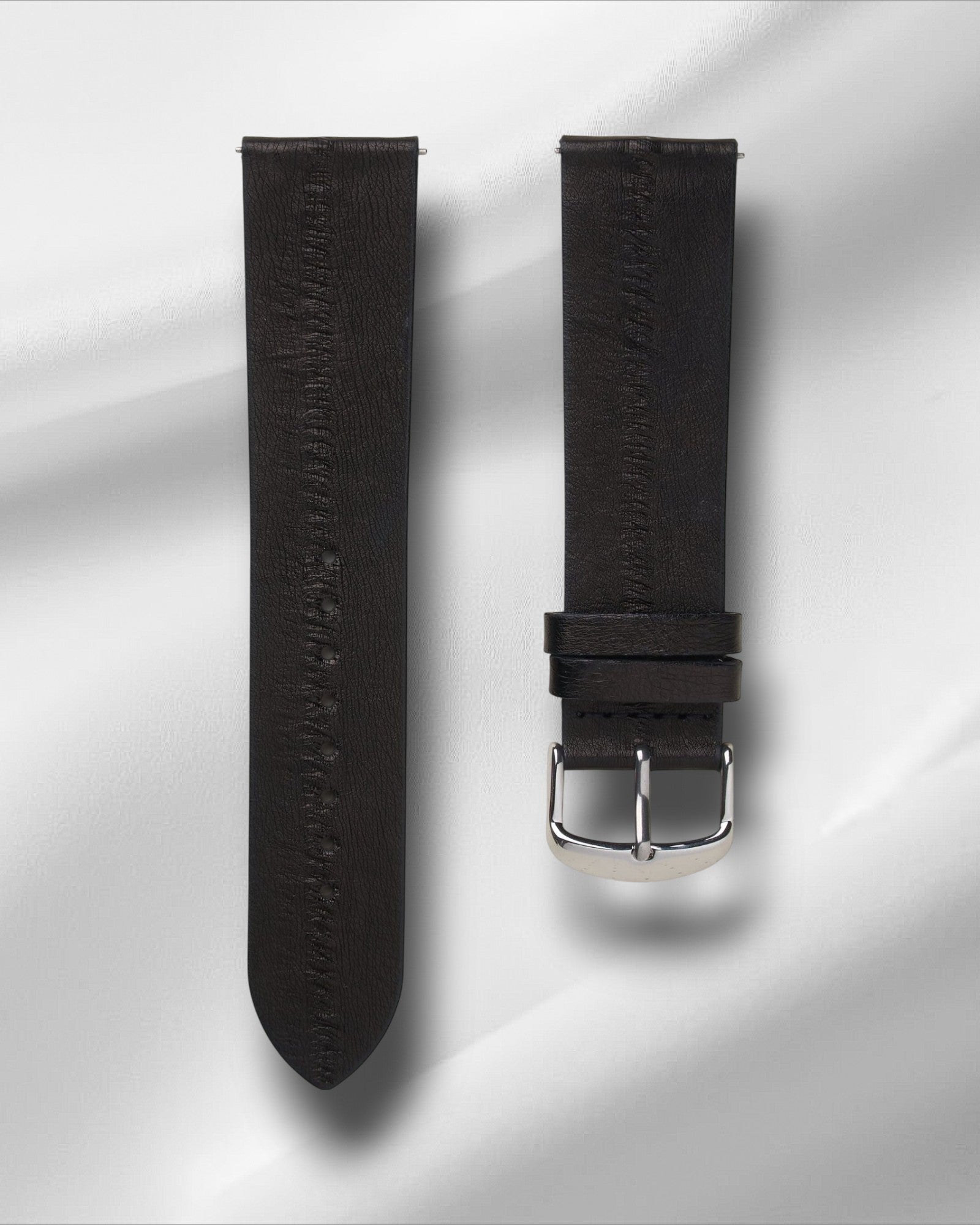 Black Eelskin Strap with Quick Release Spring Bars