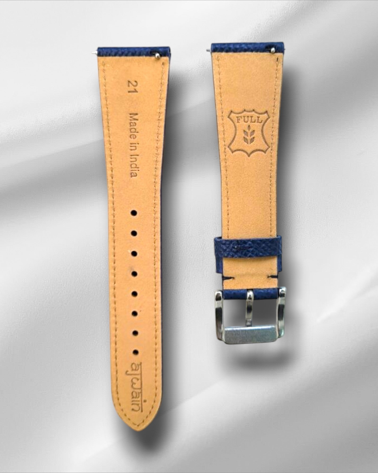Blue Epsom Leather Watch Straps