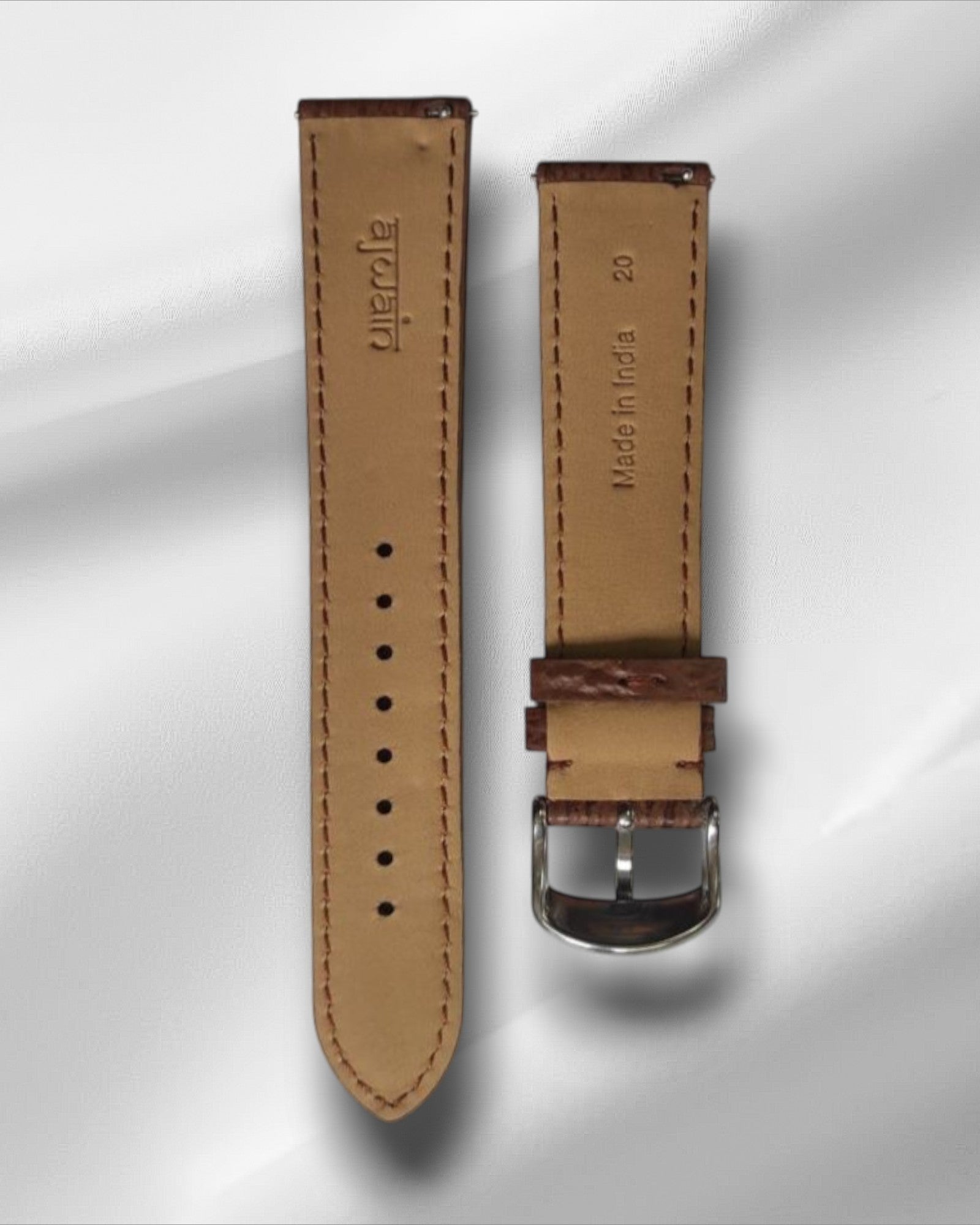 Brown Sharkskin Watch Strap