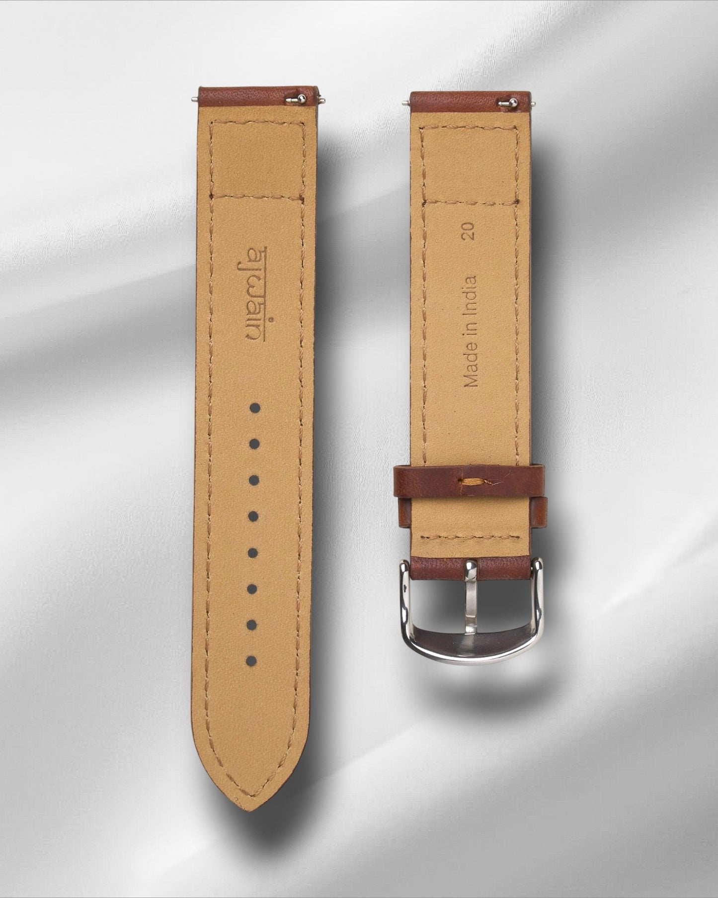 Ingrasata Camel Italian Leather Watch Strap