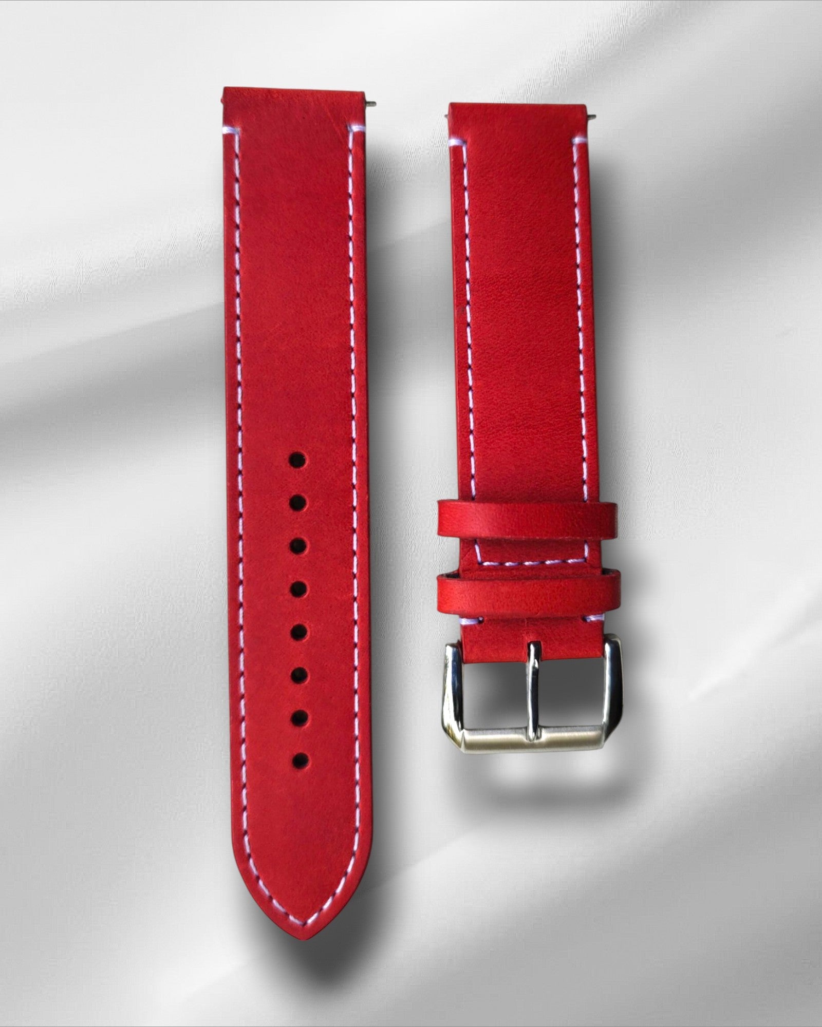 Ingrasata Red Italian Leather Strap