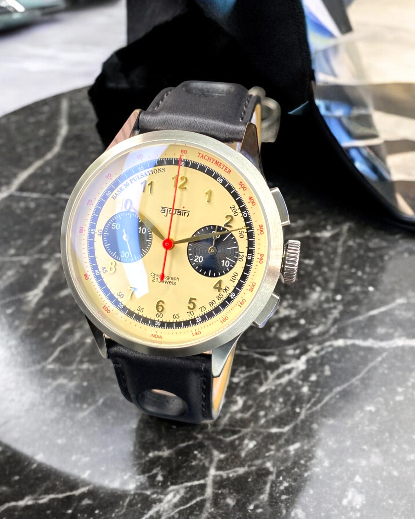 Sholavaram III Vintage Panda chronograph