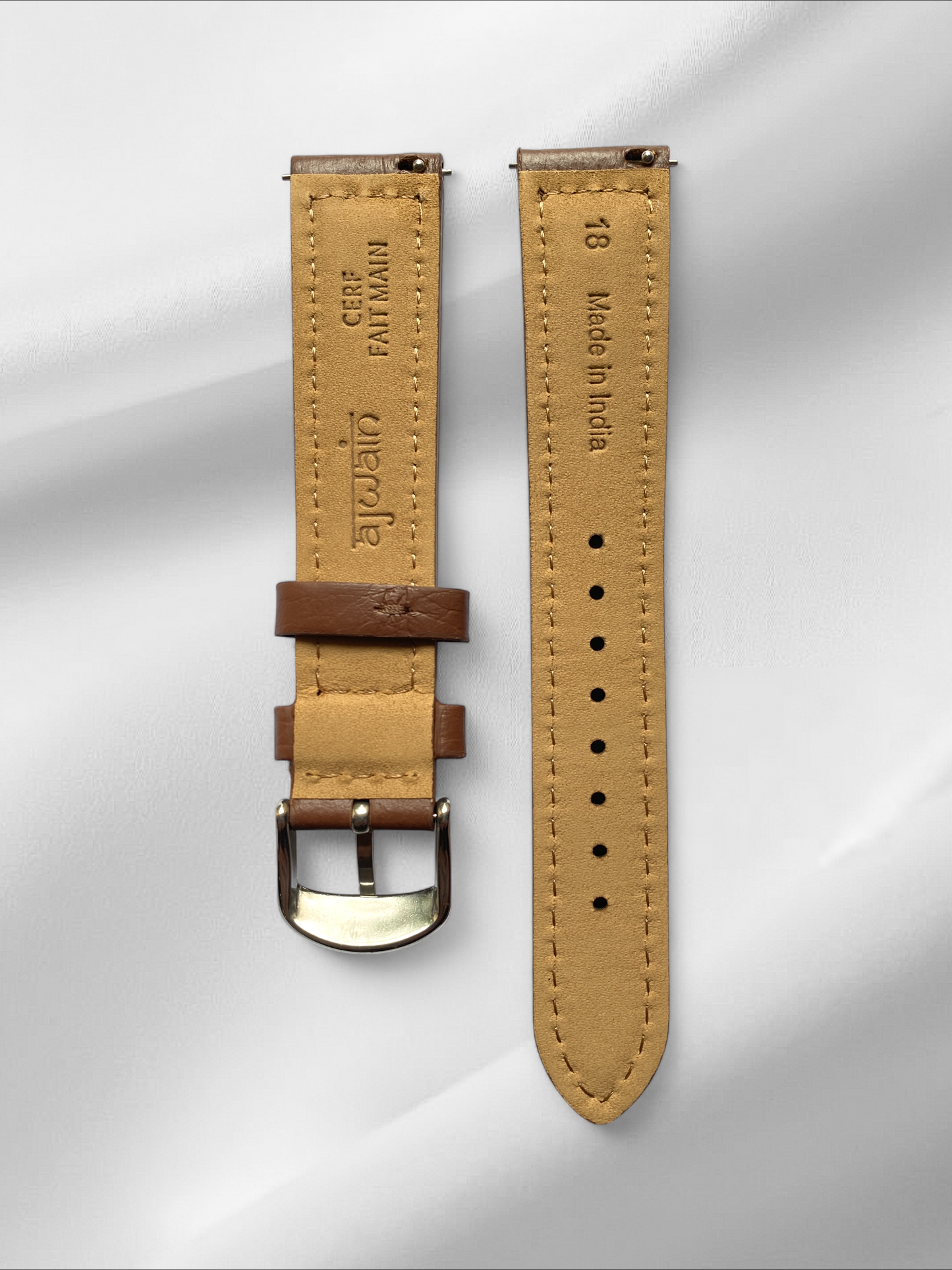 Tan Genuine Deerskin Strap