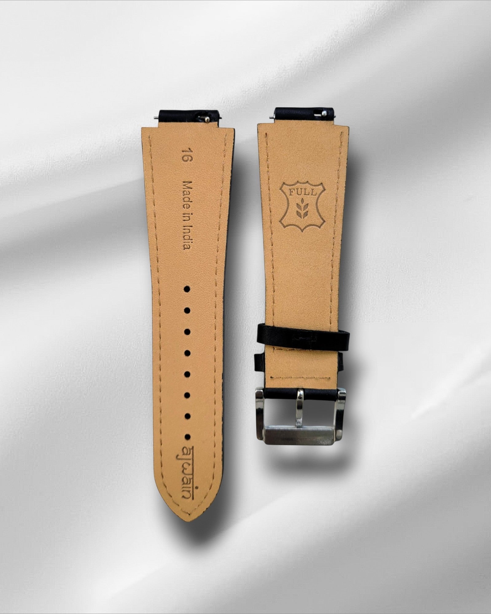 Fitted Black Italian Leather Strap for the Casio DW5600