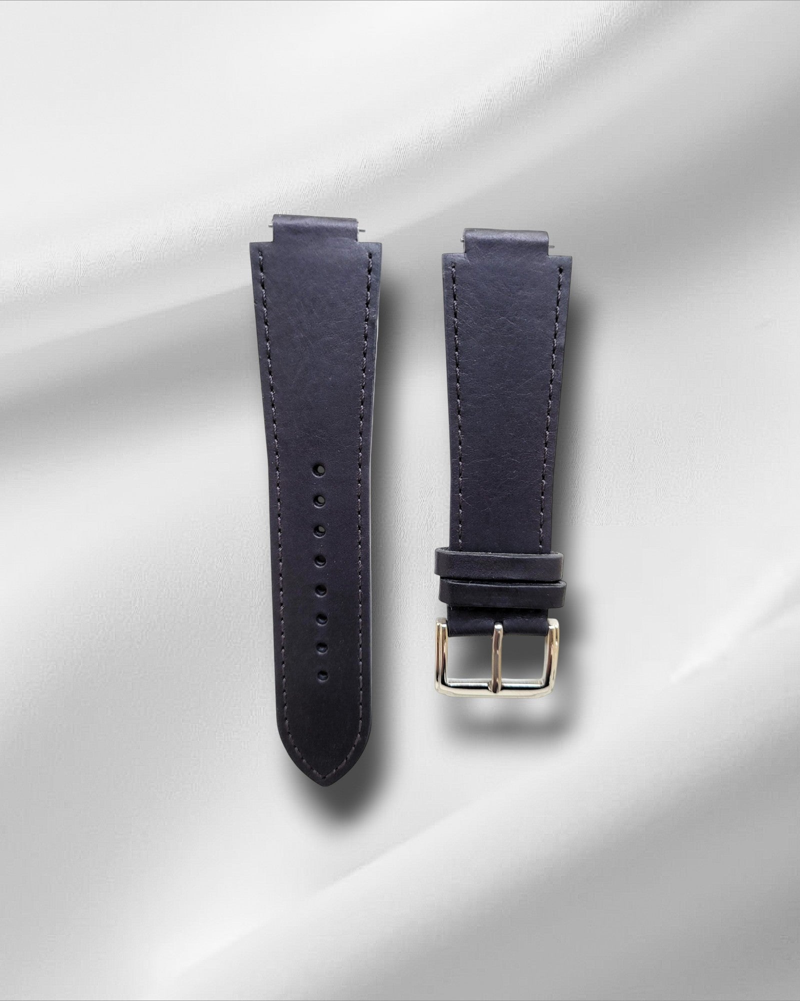 Fitted Black Italian Leather Strap for the Casio DW5600