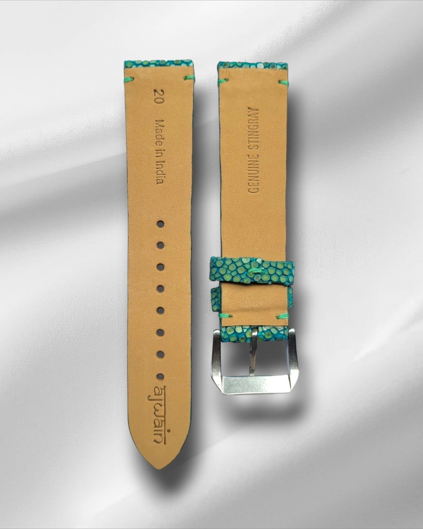 Emerald Green Stingray Leather Watch Straps