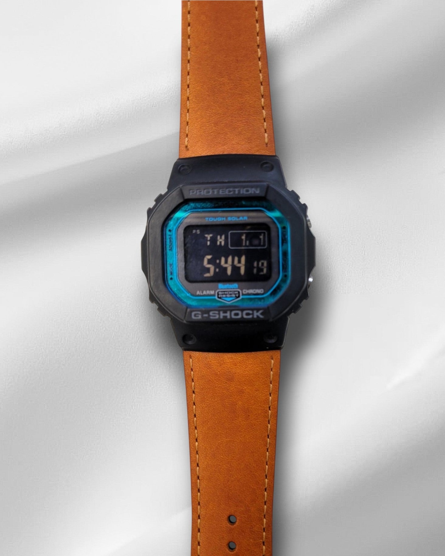 Fitted Tan Italian Leather Strap for the Casio DW5600