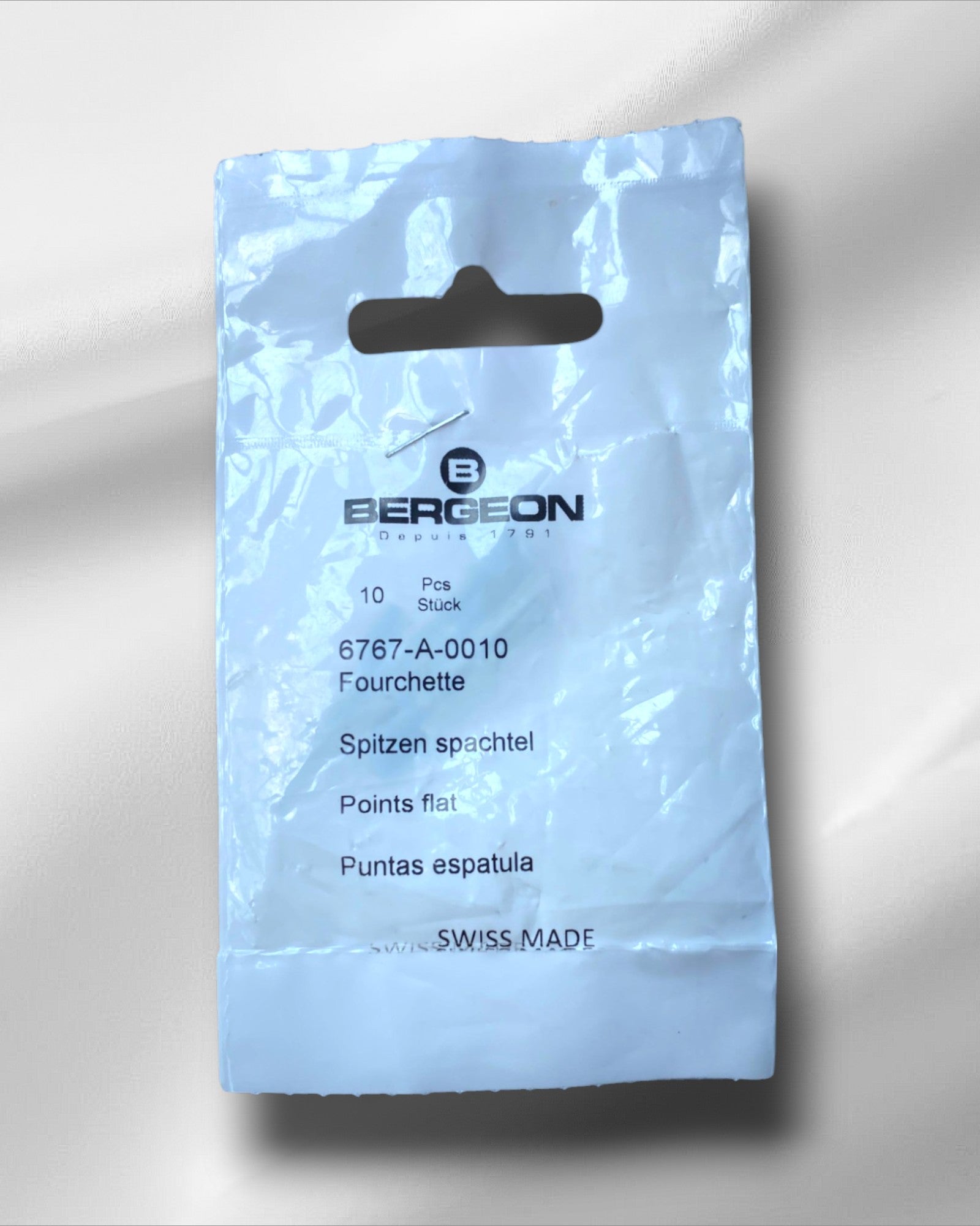 Genuine Bergeon 6767-A-0010 wide spatula tool bit (Swiss Made)