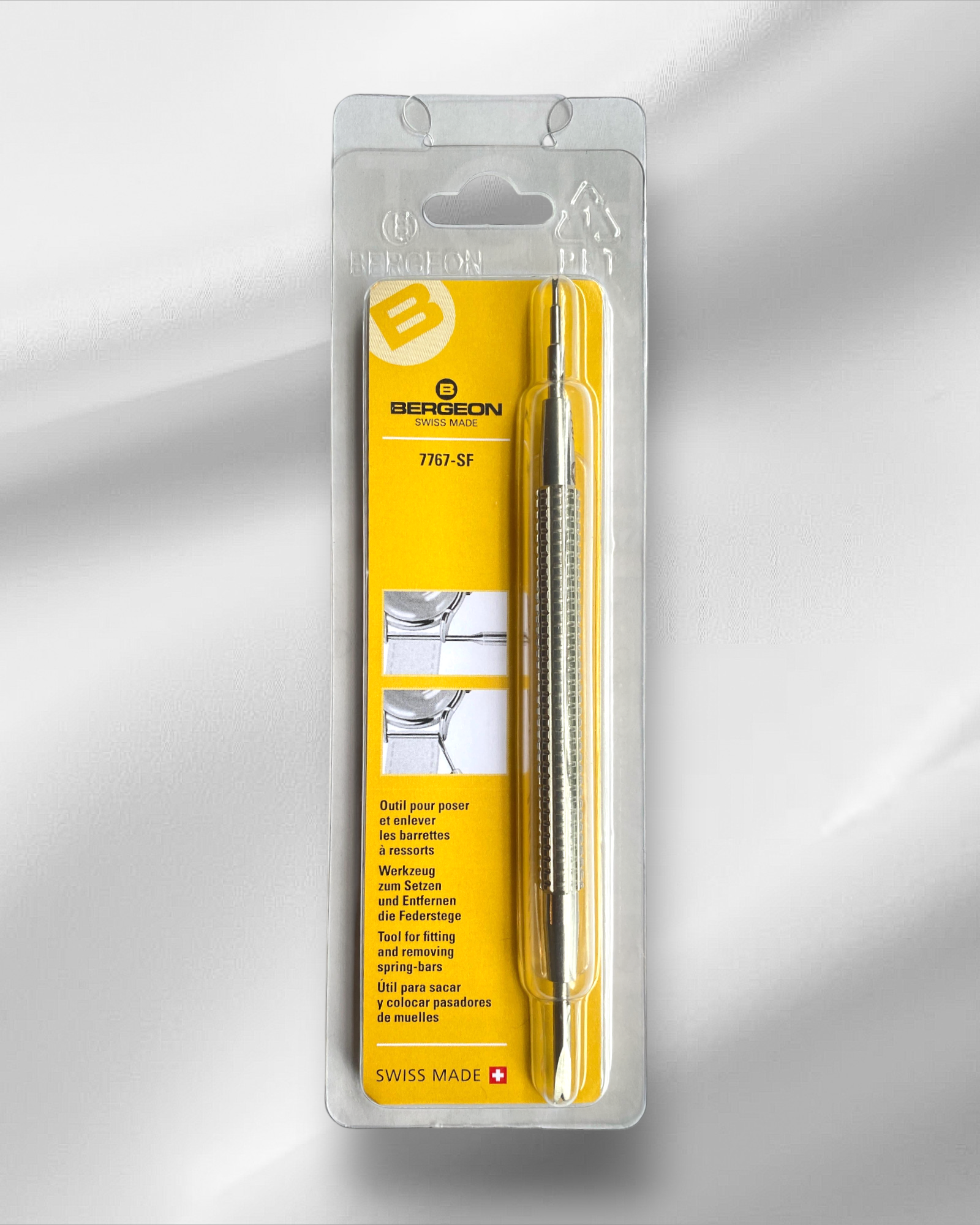 Packaged tool with Bergeonn branding on a white background