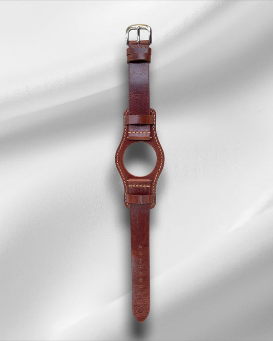 Ajwain Brown leather bund strap