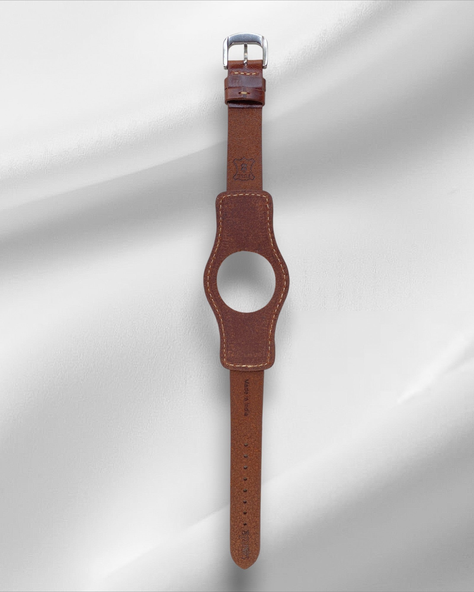 Ajwain Brown leather bund strap