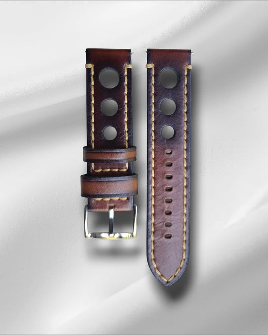 [Big holes] Vintage style Brown Racer (Rally strap)