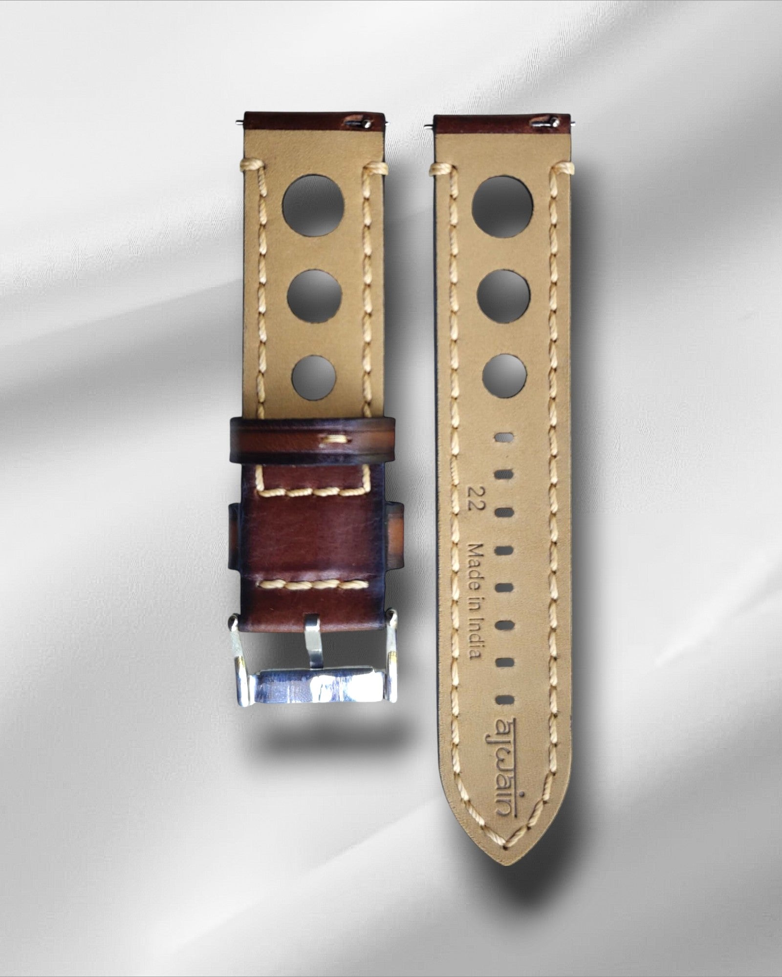 [Big holes] Vintage style Brown Racer (Rally strap)
