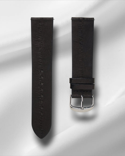 Black Eelskin Strap with Quick Release Spring Bars