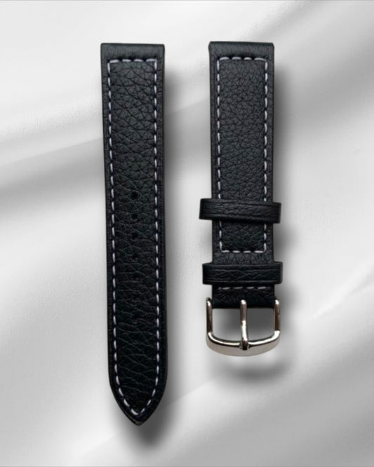 Black Genuine Deerskin Strap