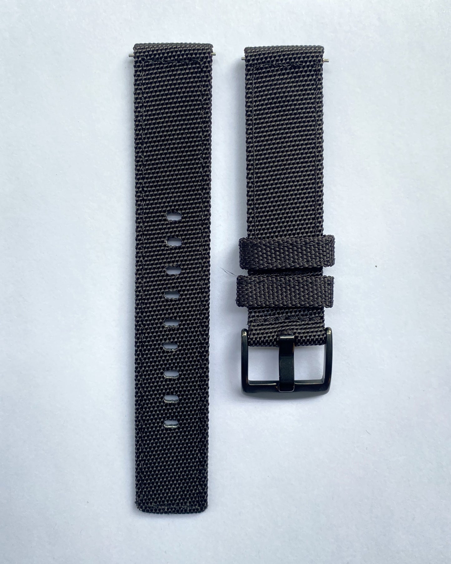 Water resistant watch straps 20mm (Black Buckle)