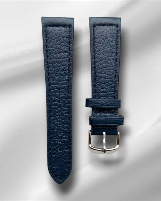 Blue Genuine Deerskin Strap