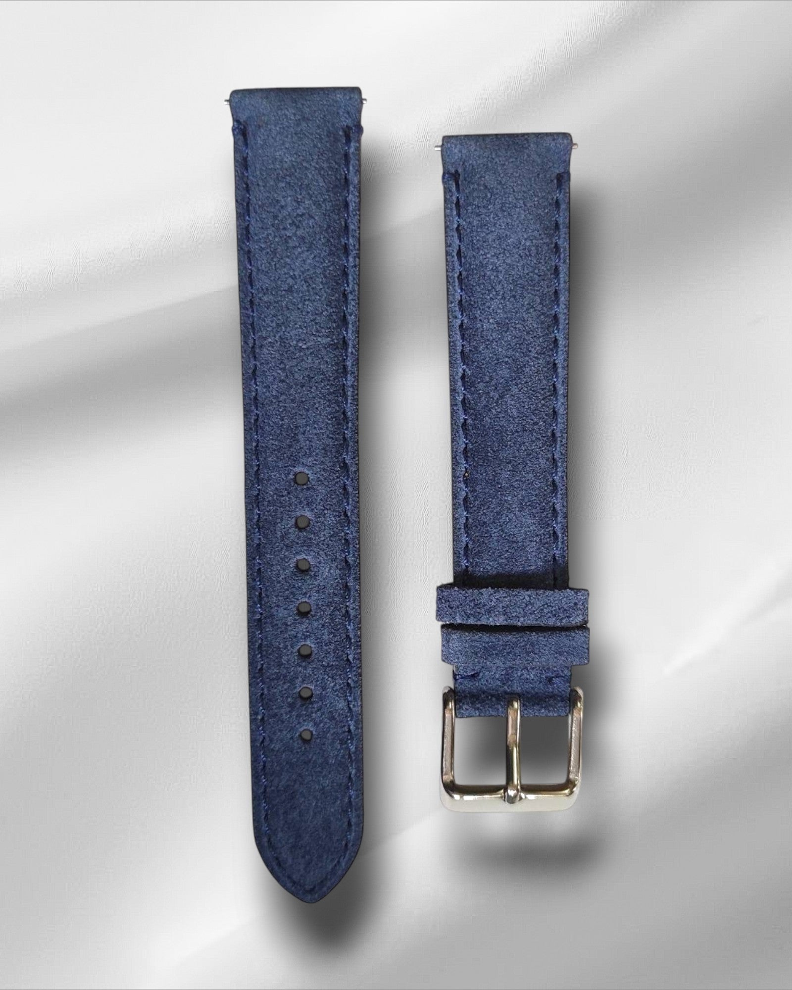 Blue Suede Leather Strap