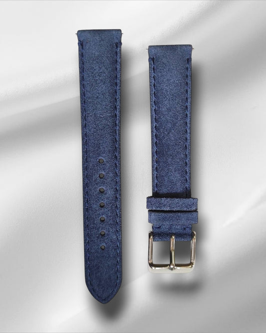 Blue Suede Leather Strap