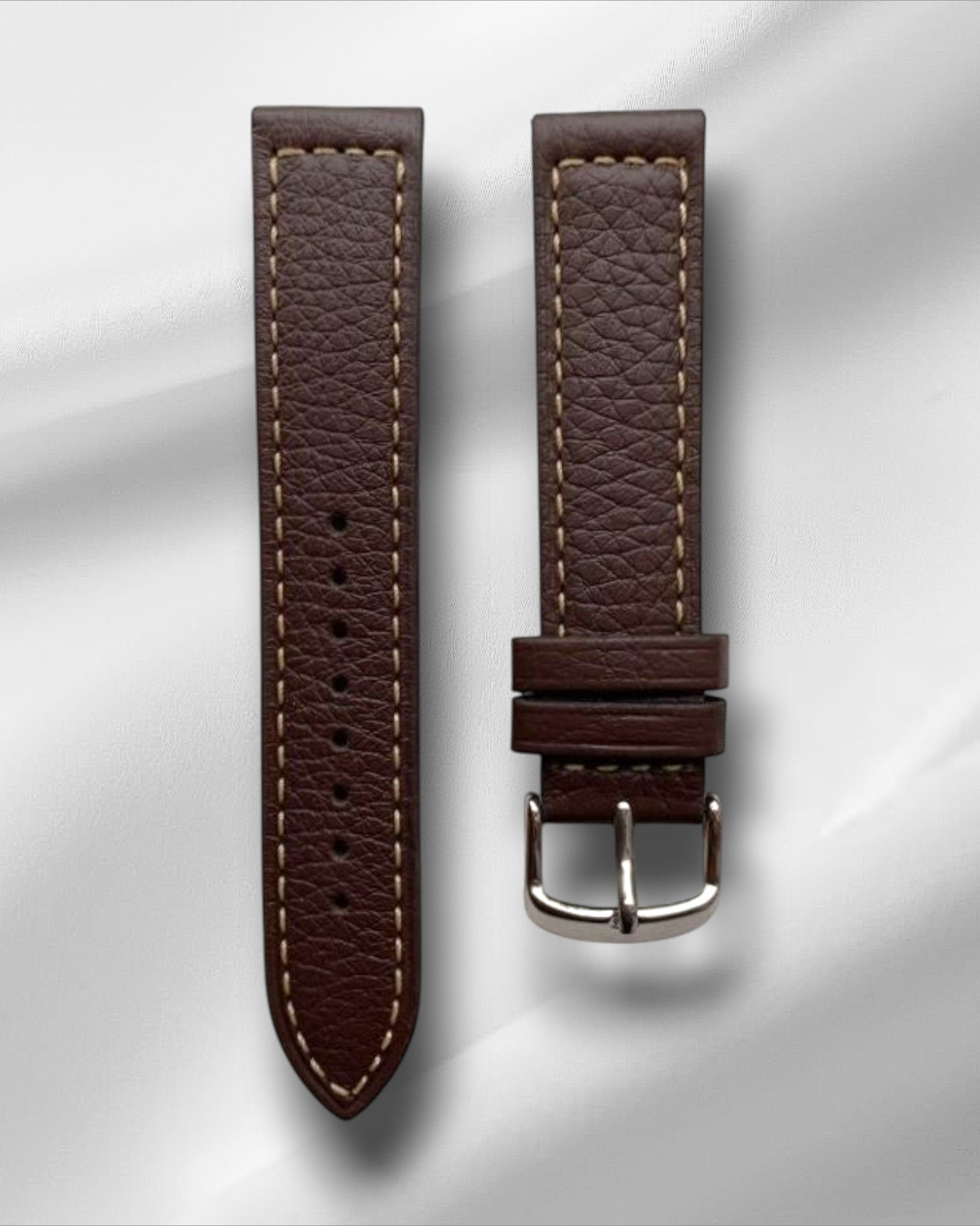 Brown Genuine Deerskin Straps with Quick Release Spring Bars