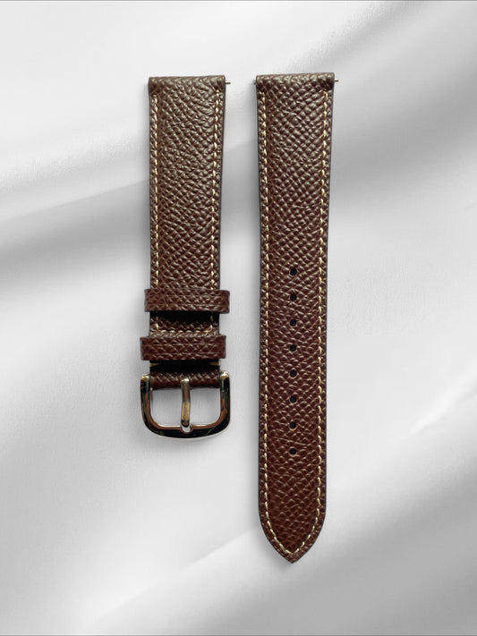 Brown Epsom Leather Watch Straps