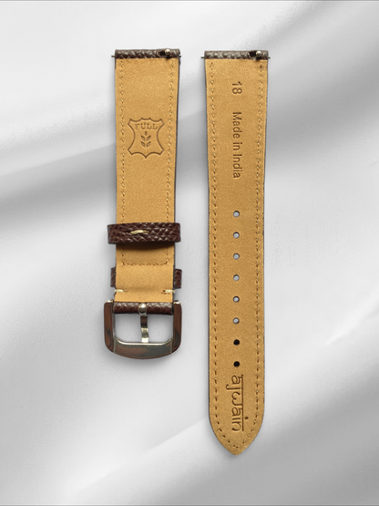 Brown Epsom Leather Watch Straps