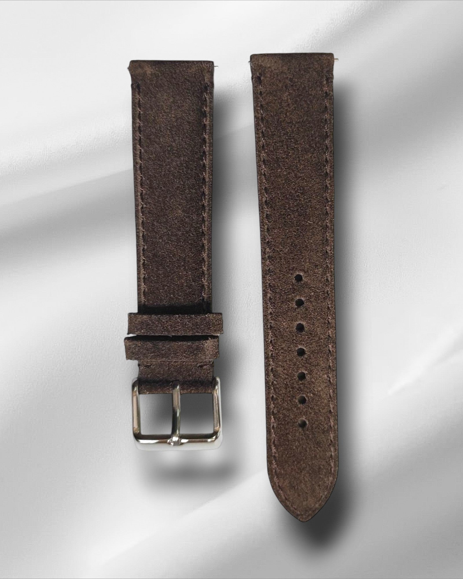 Brown Suede Leather Strap