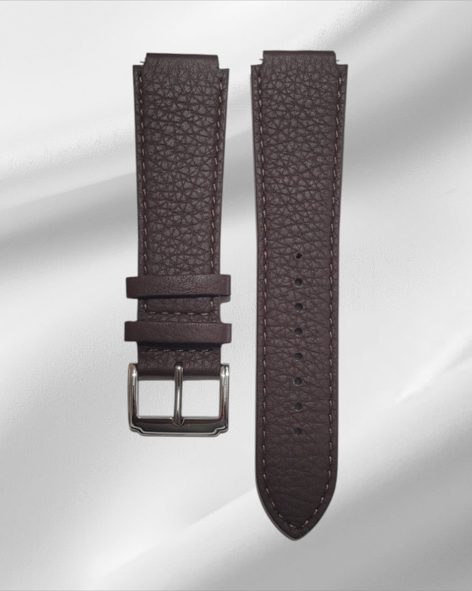 Fitted Brown Italian Leather strap for Casio AE1200