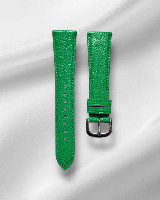 Grain Textured Watch Strap Light Green