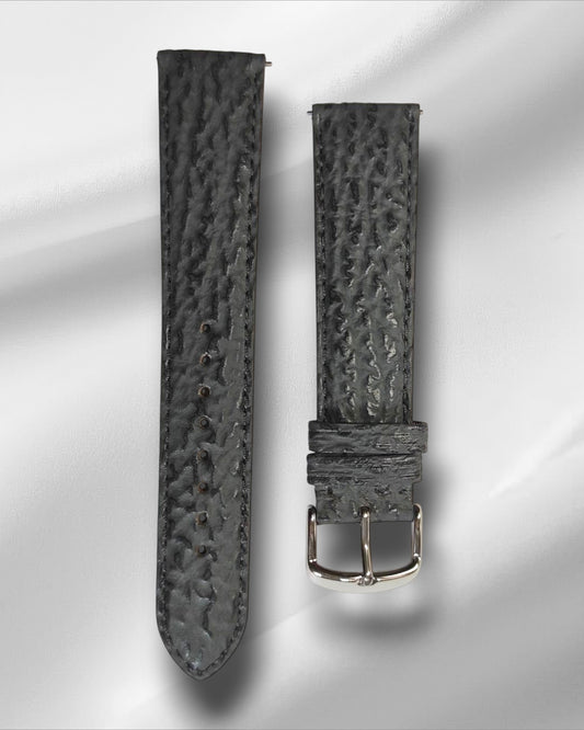 Grey Sharkskin Leather Strap