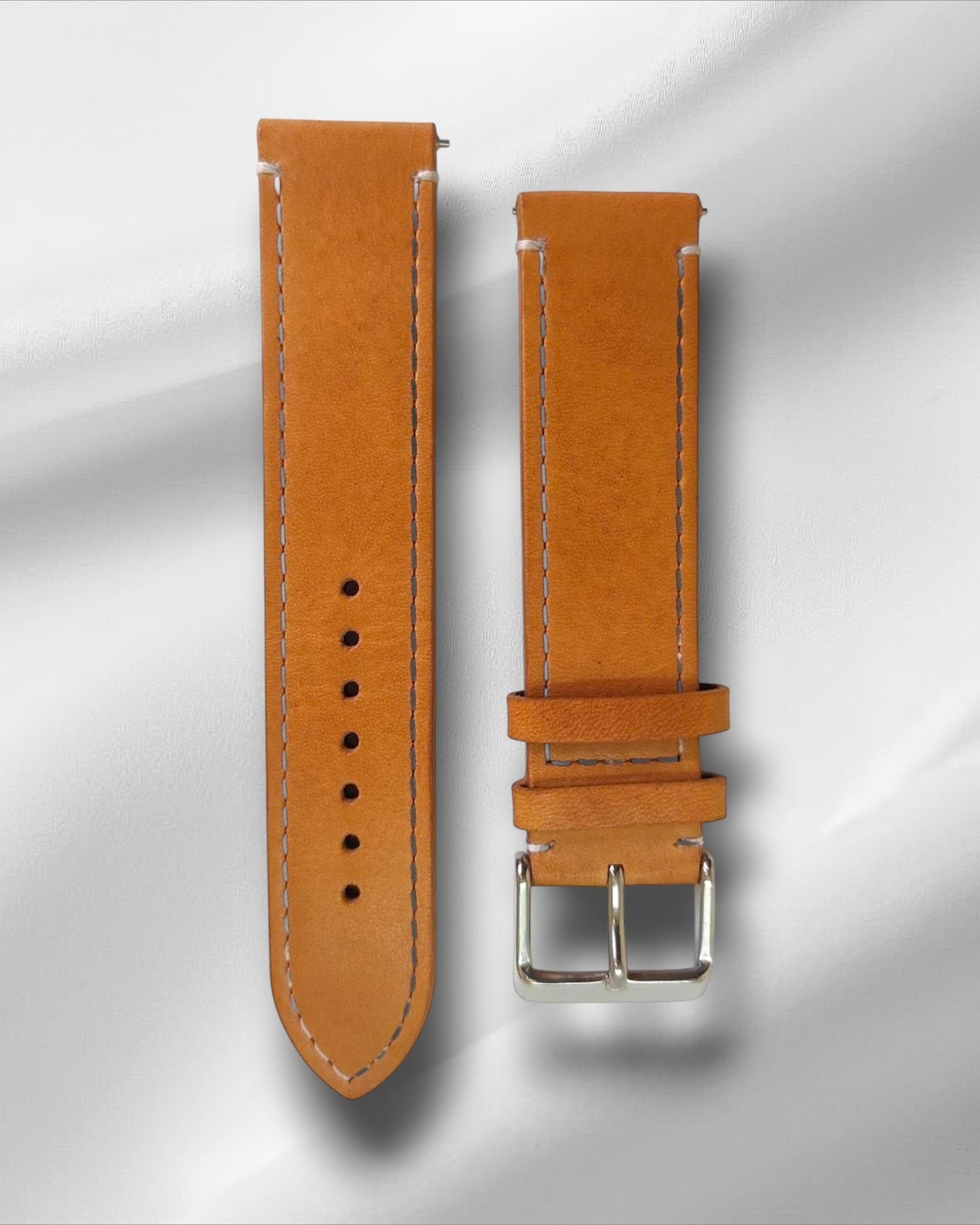 Ingrasata Camel Italian Leather Watch Strap