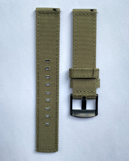 Water resistant watch straps 20mm (Black Buckle)