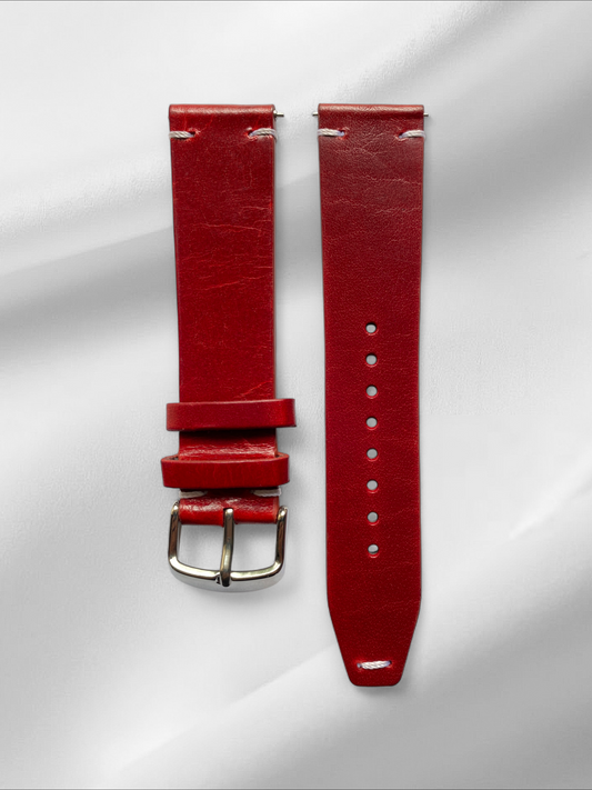 Red Ibiza Italian Leather Strap