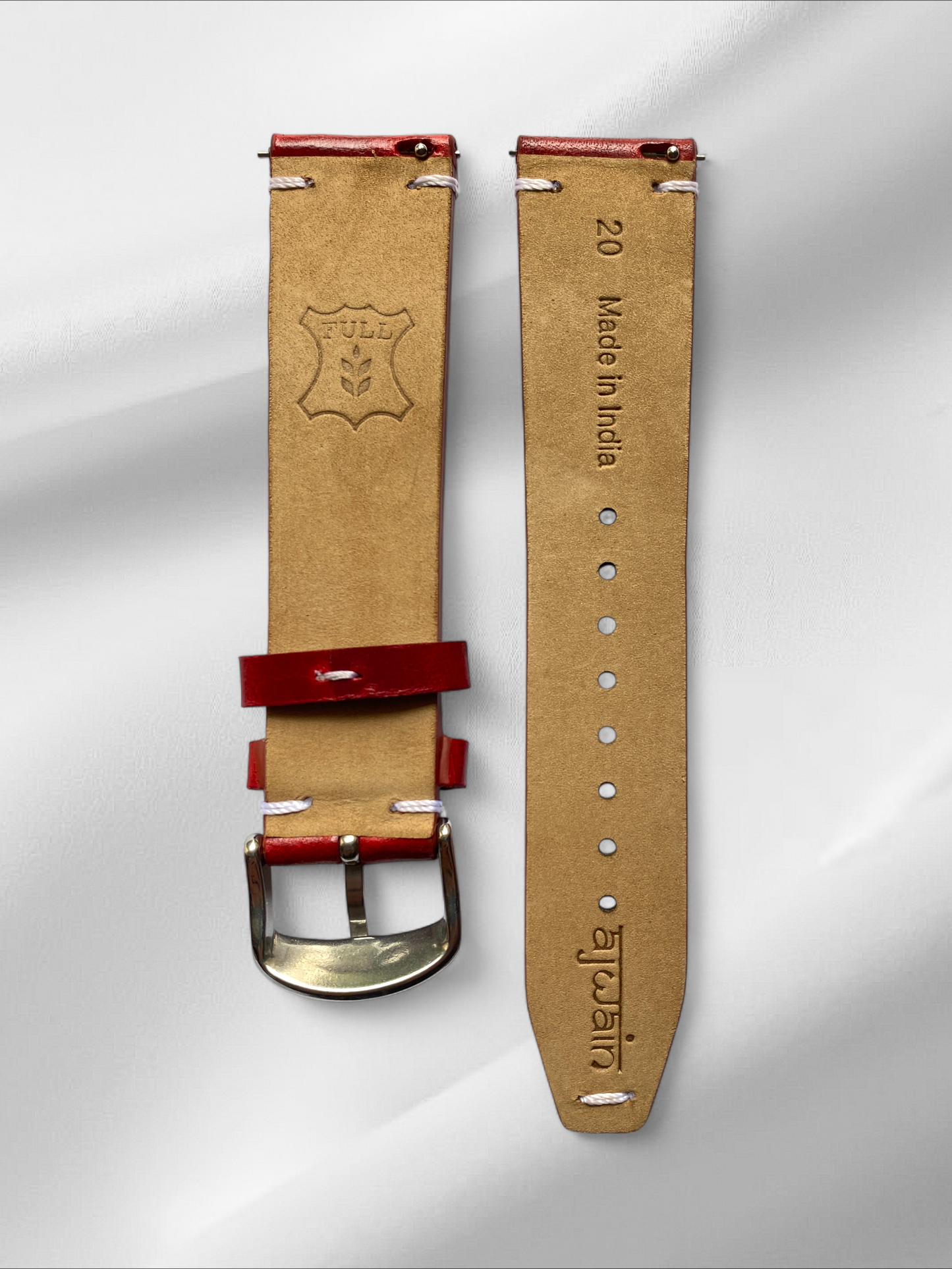 Red Ibiza Italian Leather Strap