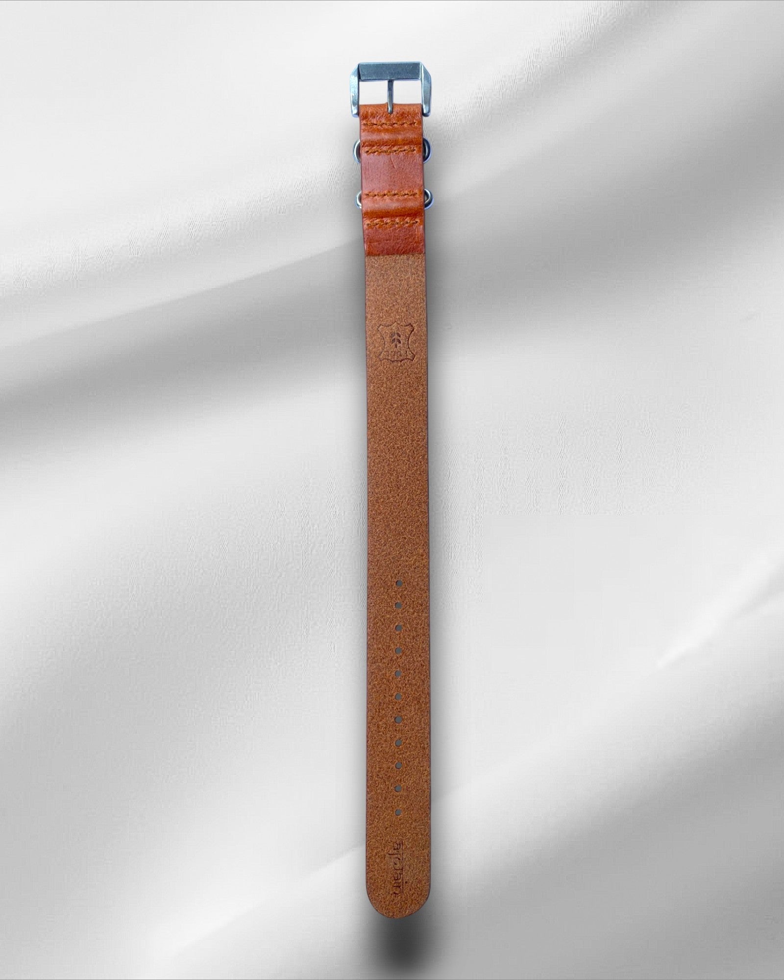 Tan Ibiza Italian Leather NATO Strap (Single Pass)