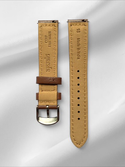 Tan Genuine Deerskin Strap