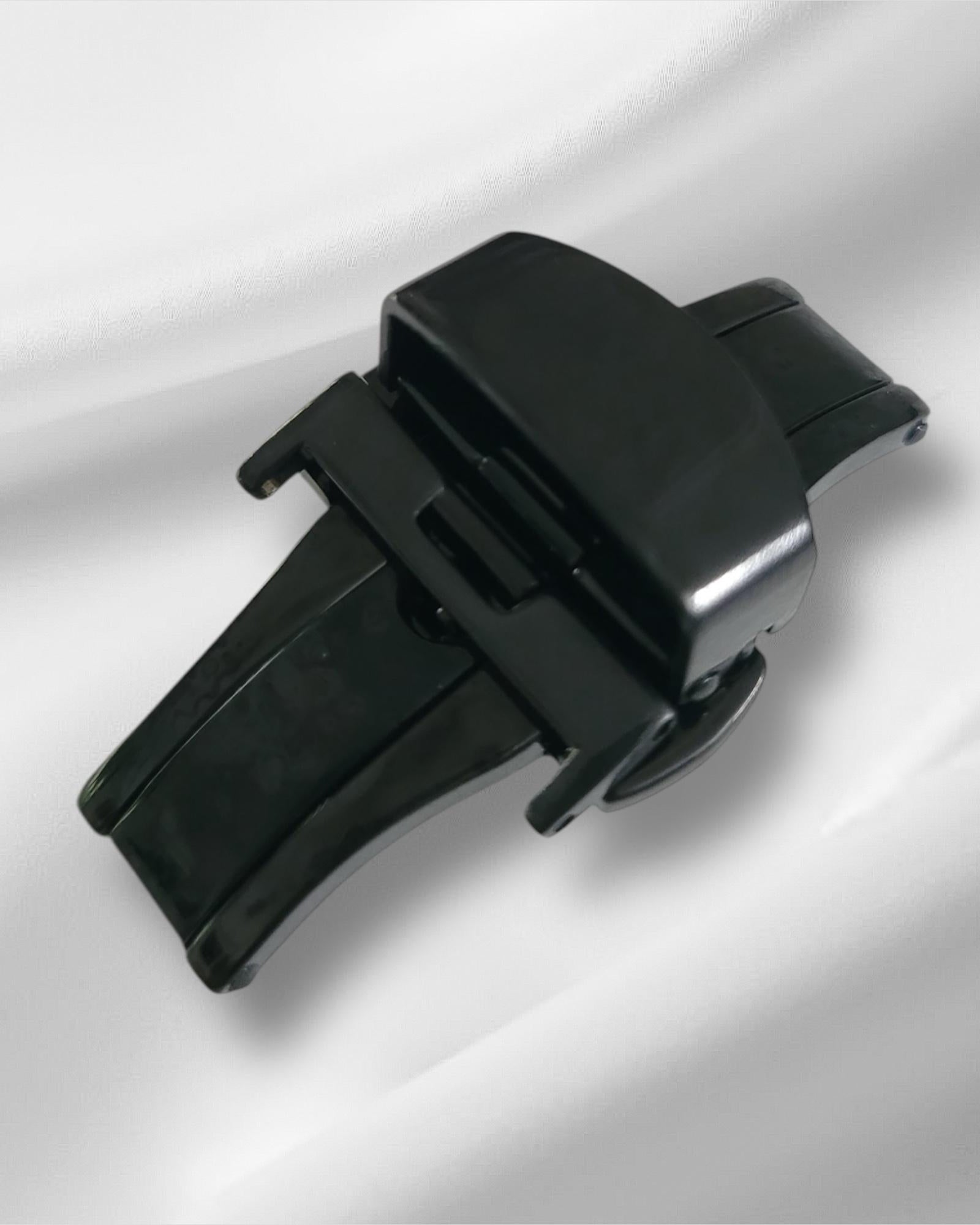Black Stainless Steel Deployant clasp