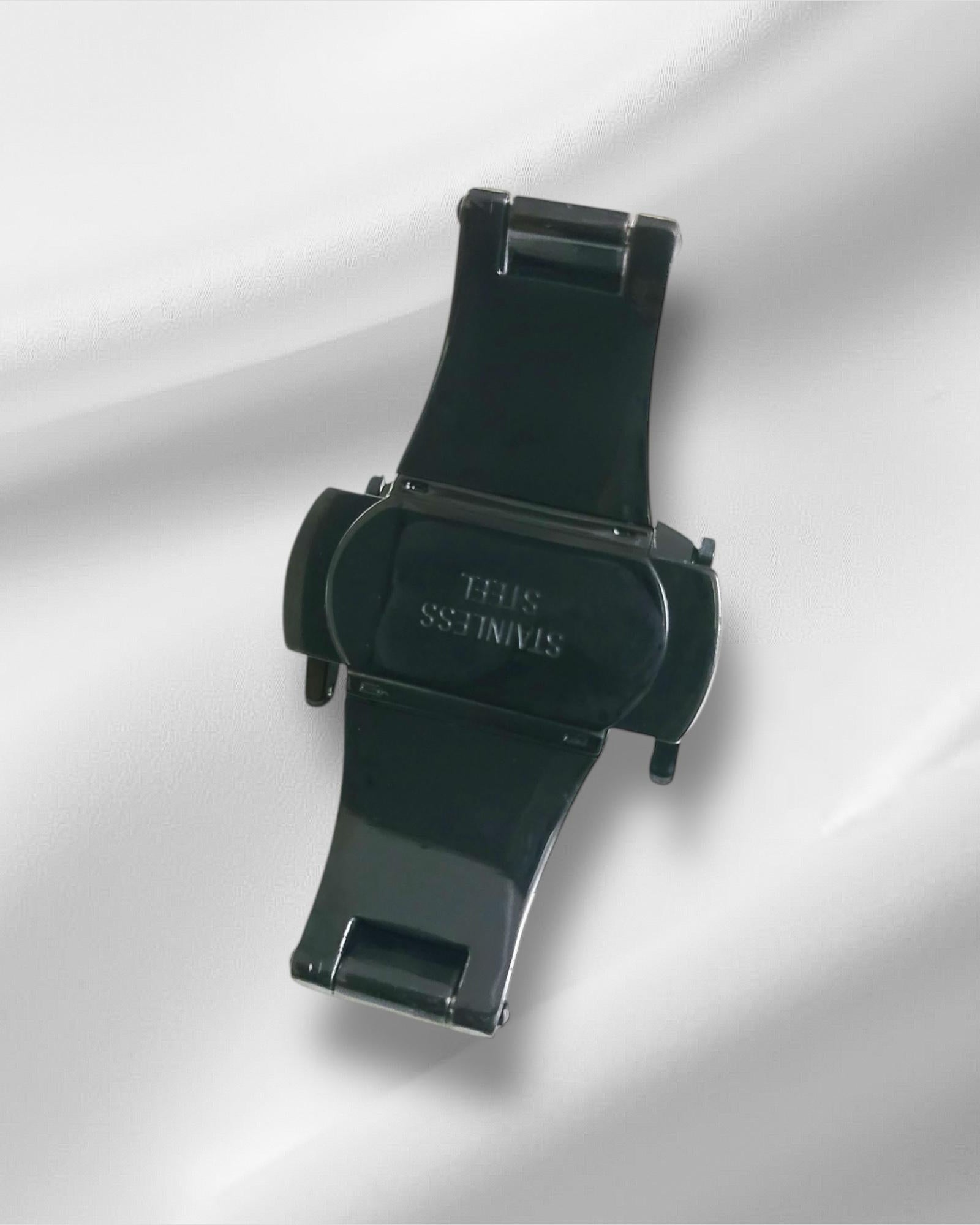 Black Stainless Steel Deployant clasp