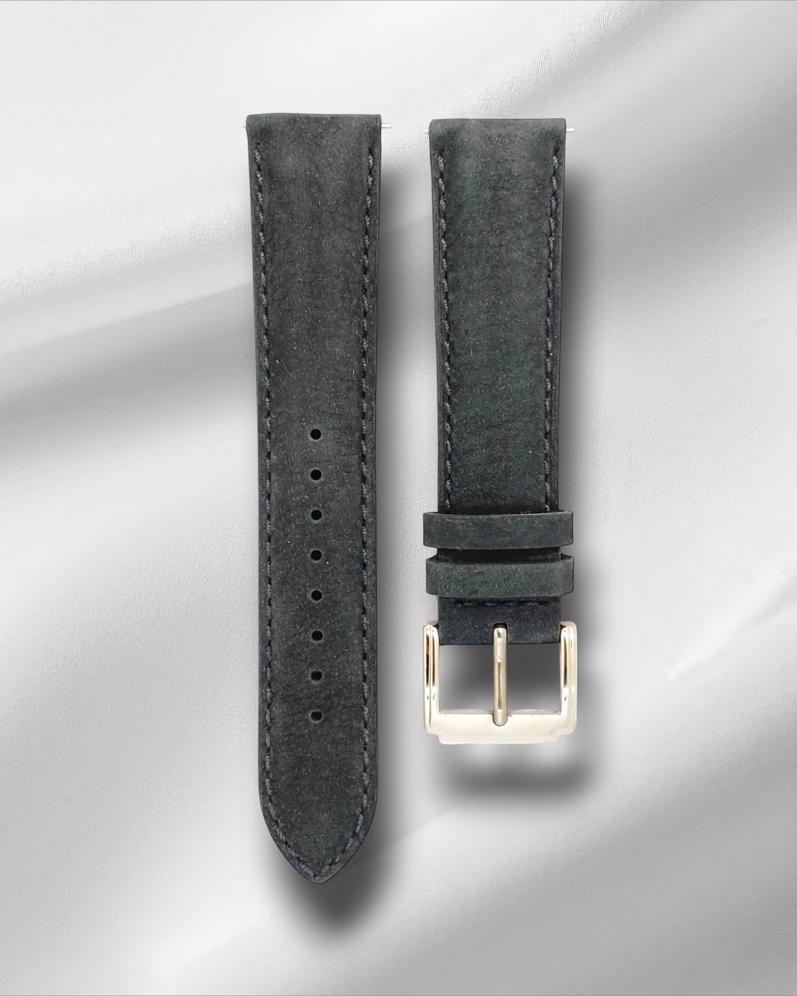 Ajwain Watch Strap - Grey Nubuck