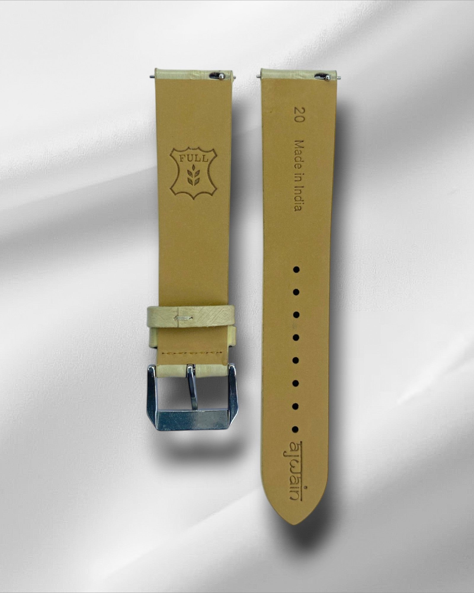 Beige Eelskin strap