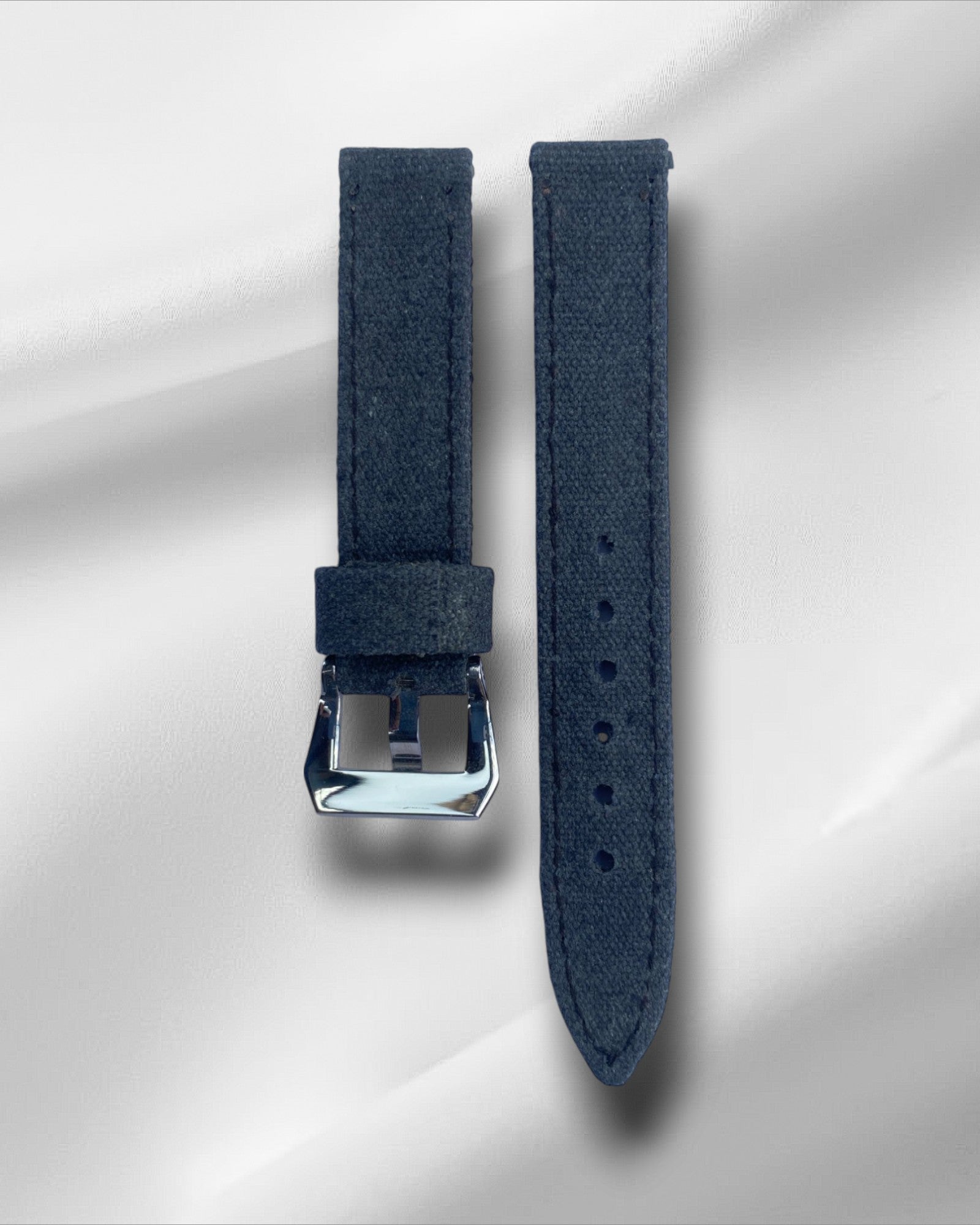 Black Canvas Watch Strap (Washable)