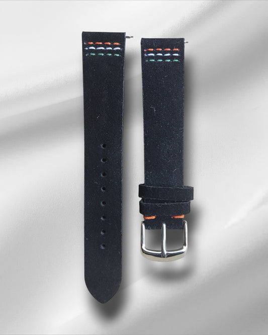 Black Suede Leather Strap