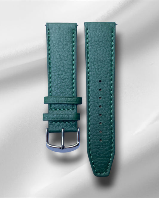 Green Bullhide Italian Leather Watch Strap