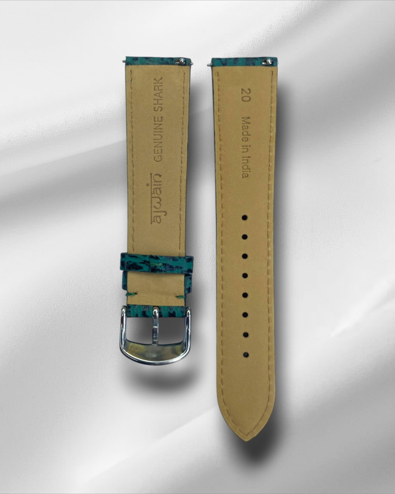 Green Sharkskin Leather Strap