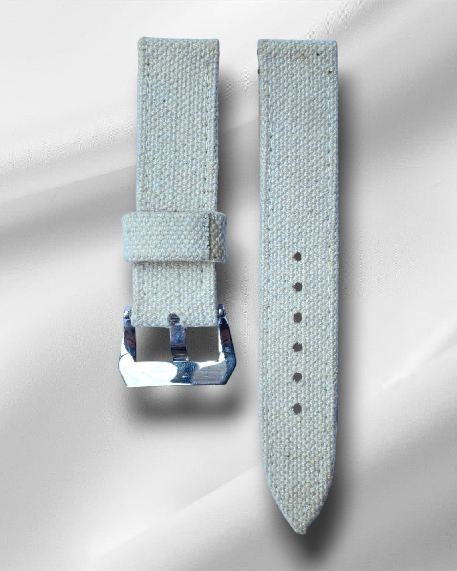 Off White Canvas Watch Strap (Washable)1