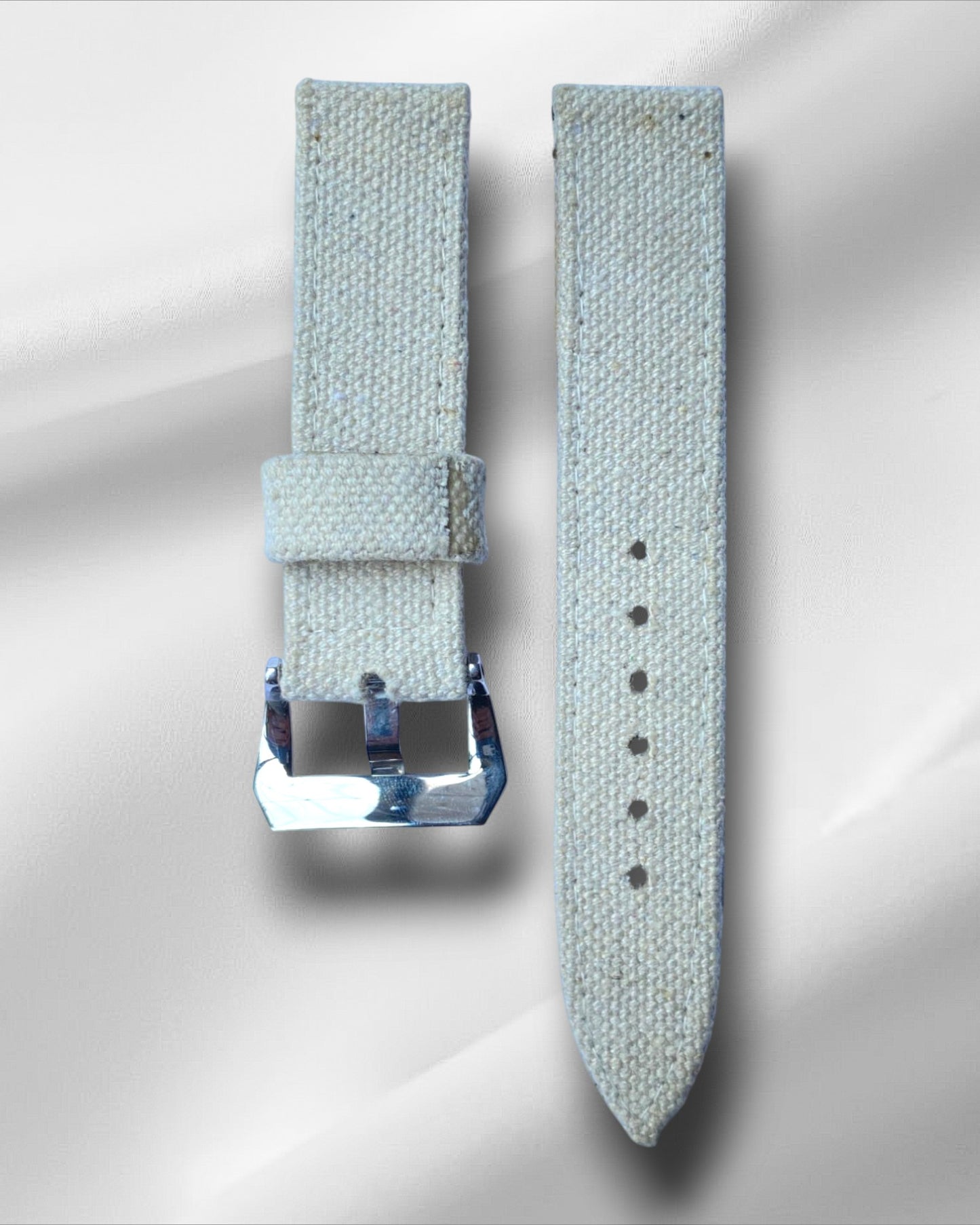 Off White Canvas Watch Strap (Washable)