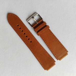 fitted tan leather strap for Casio AE1200