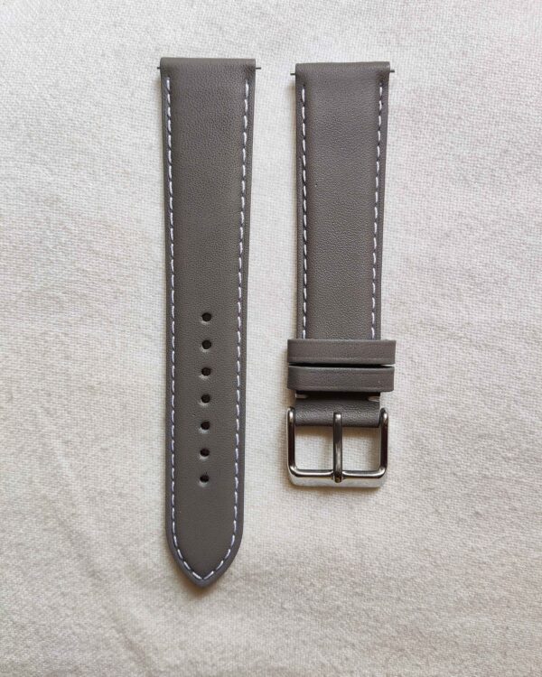 Grey Napa Italian Leather watch Strap